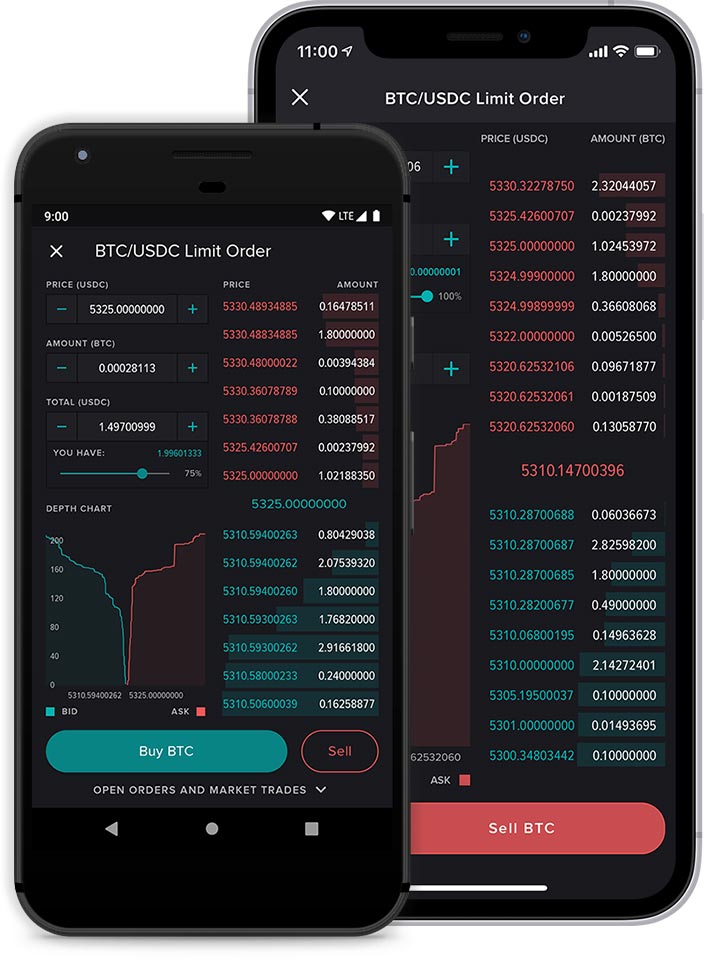 App screen to show how to trade on Poloniex